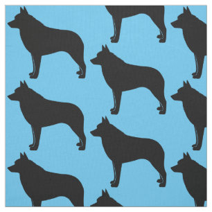 Tissu Schipperke en silhouette