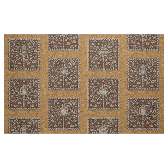 TISSU SCORPION DE SIGNE DE ZODIAQUE (Fat Quarter)