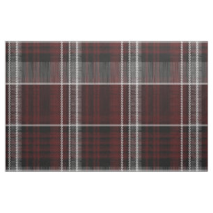 Tissu Scotland Tartan Burgundy Grey Plaid Celtic