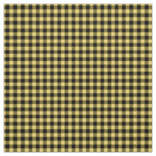 Tissu Scotland traditionnel plaid jaune et noir