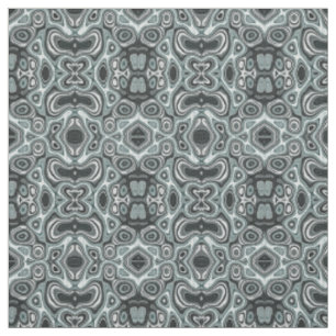 Tissu Seafoam Green Grey Bali Batik Style Motif