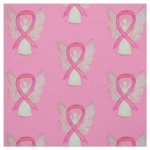 Tissu Sensibilisation rose Ruban Cancer du sein Ange tis