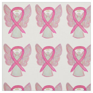 Tissu Sensibilisation rose Ruban Cancer du sein Ange tis