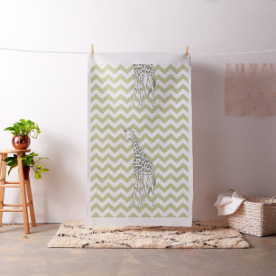 Tissu Serengeti Safari Chevron Pop Art Giraffe