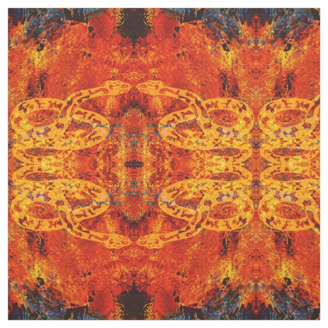TISSU SERPENT DU FEU ! (Échantillon)