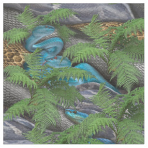 Tissu Serpents doux et sournois