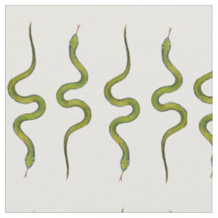 Tissu Serpents écallieux rampants de vert tiré par la