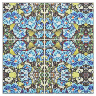 Tissu - SG Blue Morning Glories