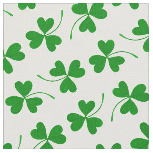 Tissu Shamrock de la Saint Patrick simple Motif - Vert