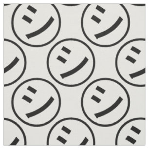 Tissu ㋛ Shi Kana Katakana Smiling Emoji / Emoticon