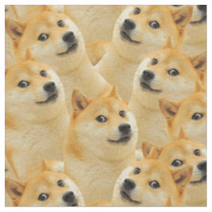 Tissu Shiba Inu, Husky, Golden Cute Dog. Coupette