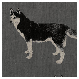 Tissu Siberian Husky