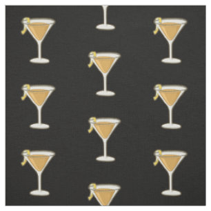 Tissu Sidecar Cocktail Motif