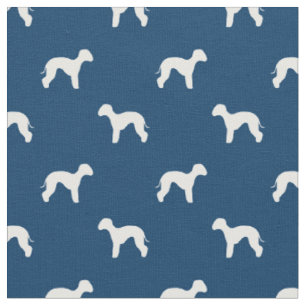 Tissu silhouette bleue de la marine de chevet terrier