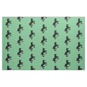 Tissu Silhouette de cheval de trait