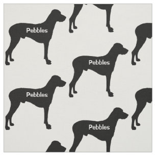 Tissu Silhouette de chien Rhodesian Ridgeback