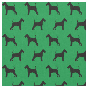 Tissu Silhouette de Terrier irlandais