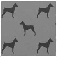 Silhouettes allemandes de race de chien Pinscher P