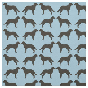 Tissu Silhouettes de Chesapeake Bay Retriever Chessies