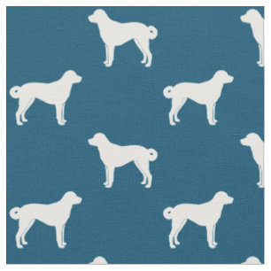 Tissu Silhouettes de Chien Berger Anatolien Motivées
