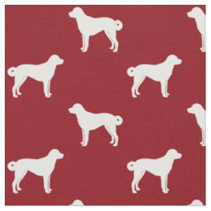 Tissu Silhouettes de chien de berger d'Anatolie à motifs