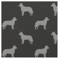 Silhouettes de chien de bétail australien gris et