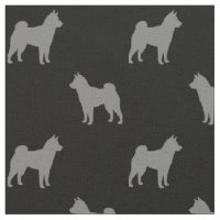 Silhouettes de Chien Shiba Inu Gris et Noir