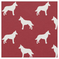 Silhouettes de chiens malinois belges rouges et bl