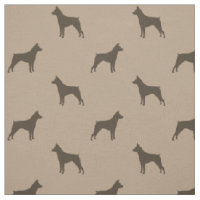 Silhouettes de Pinscher Nain MinPins à motifs