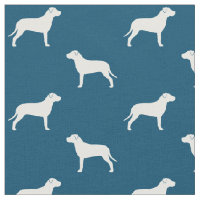 Silhouettes de Pit Bull à motif bleu et blanc