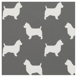 Tissu Silhouettes de race de chien de Terrier australien
