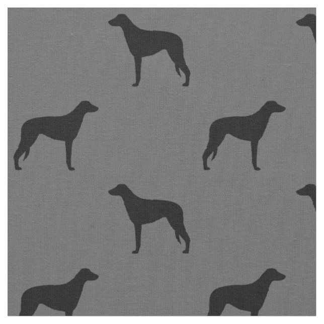 Tissu Silhouettes écossaises de chien de détergent (Fermer)