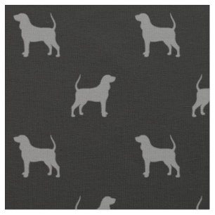 Tissu Silhouettes en noir et bronze à motifs