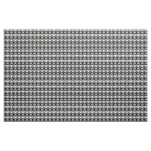 Tissu Silhouettes Gris Noir Blanc Art Déco Ventilateur