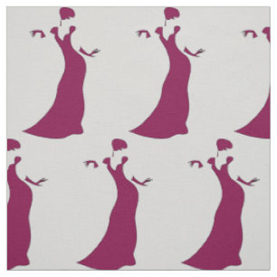Tissu Sillouette élégant de dame