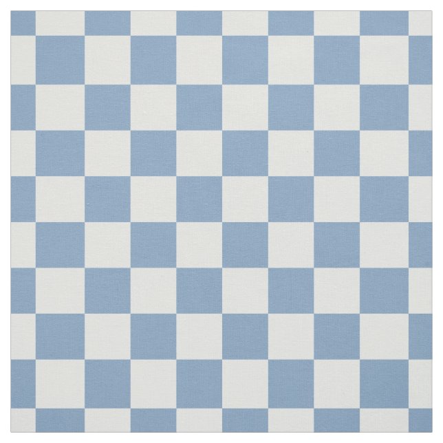 Tissu Simple Chambray Blue Gingham Check Quilting (Échantillon)