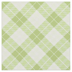 Tissu Simple Plaid Unisex Motif Lumière Vert Rustique
