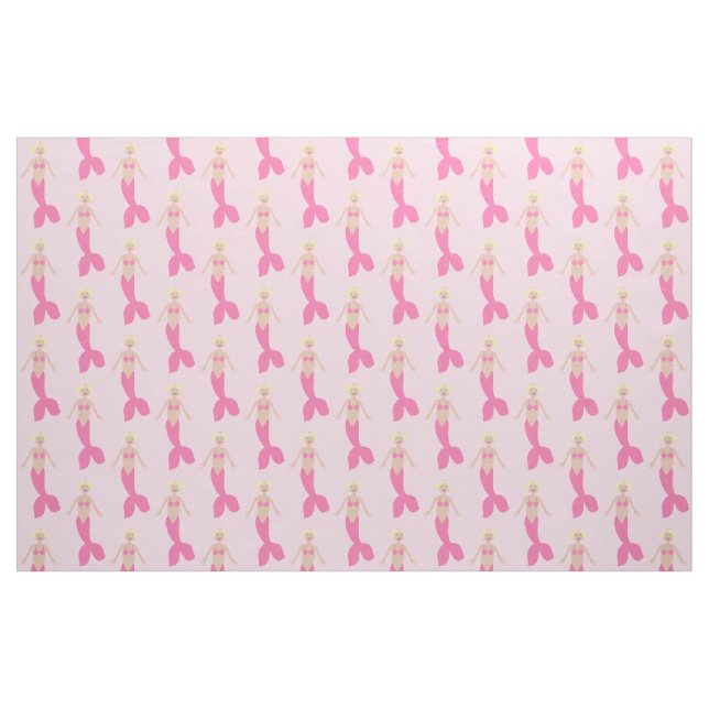 Tissu Sirène D'Imaginaire Rose (Fat Quarter)