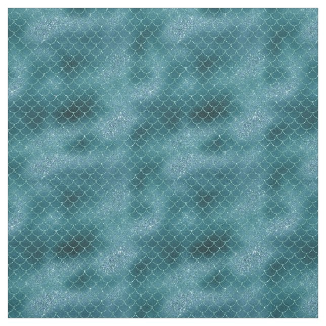 Tissu Sirène Turquoise (Échantillon)