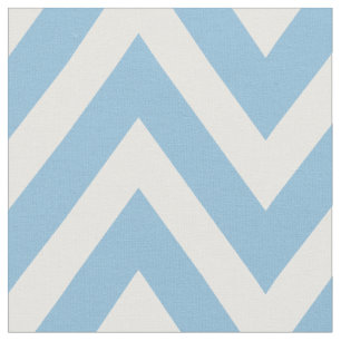 Tissu Sky Blue Modern Chevron Grande échelle