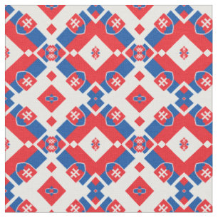 Tissu Slovaquie Drapeau et Slovaquie Mode textile branch