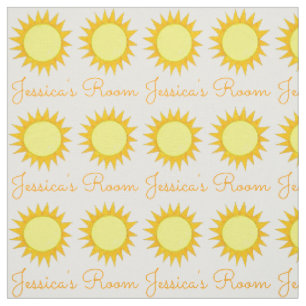 Tissu Soleil Jaune Personnalisé Soleil Ensoleillé Été So