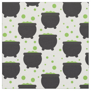 Tissu Sorcières en ébullition amusantes Motif Cauldron