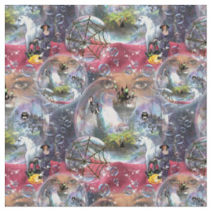 Tissu Sorcières, Vampires & Crystal Ball Halloween sorci