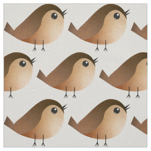Tissu Sparrow Bird Cartoon 