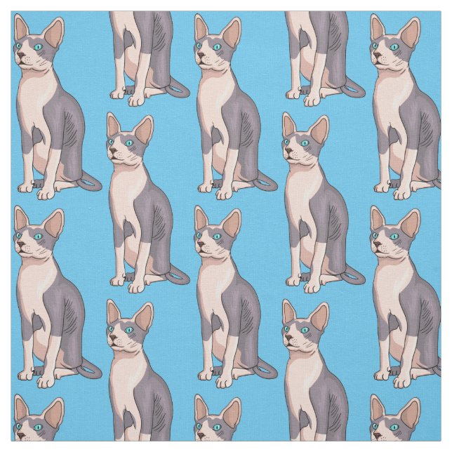 Tissu Sphynx cat (Échantillon)