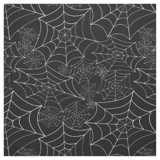 Tissu spiderweb halloween gothic spider web black