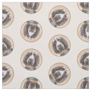 Tissu Spinone Italiano Peinture Roan Brown Cute Chien Ar