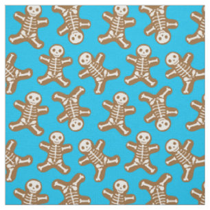 Tissu Squelette Gingerbread Homme Motif