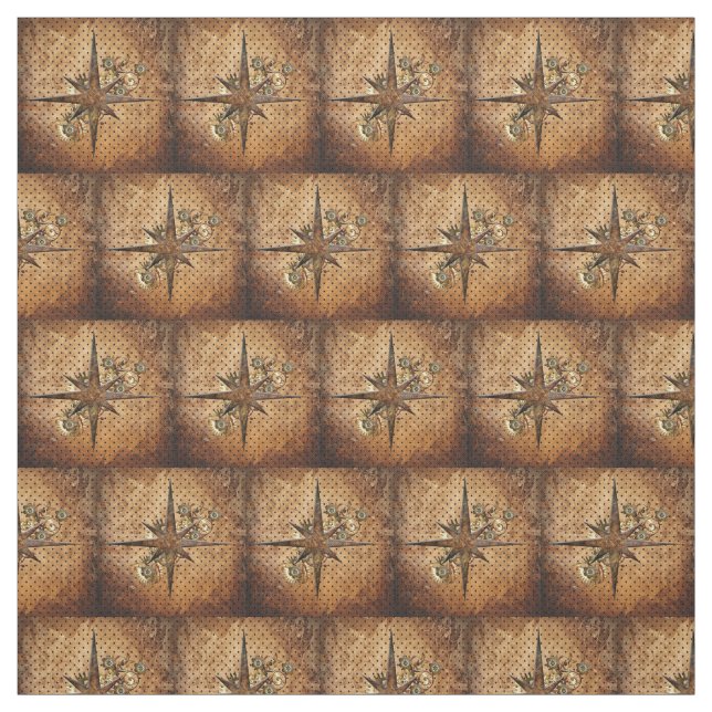 Tissu Star Compass Steampunk (Échantillon)